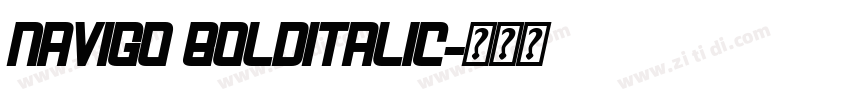 Navigo BoldItalic字体转换